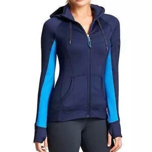Athleta Strength Macaw Blue Full Zip